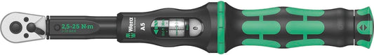 Wera Click-Torque A 5 Klucz, Czarny/Zielony, 1/4"