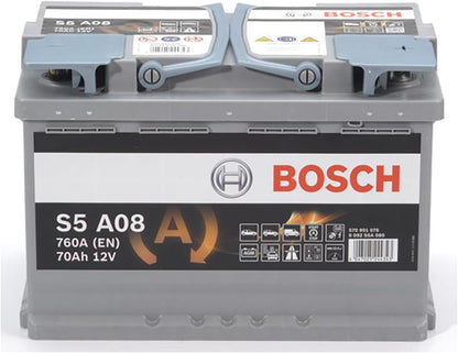 Akumulator BOSCH 12V 70Ah 760A S5 A08 L3 Samochodowy Kompatybilny z WIESMANN MF3 Roadster, VW Amarok Pick-up 2HA, 2HB, S1B, S6B, S7A, S7B CRAFTER 30-50 nadwozie pełne 2E Golf V Variant 1K5 Vento 1H2