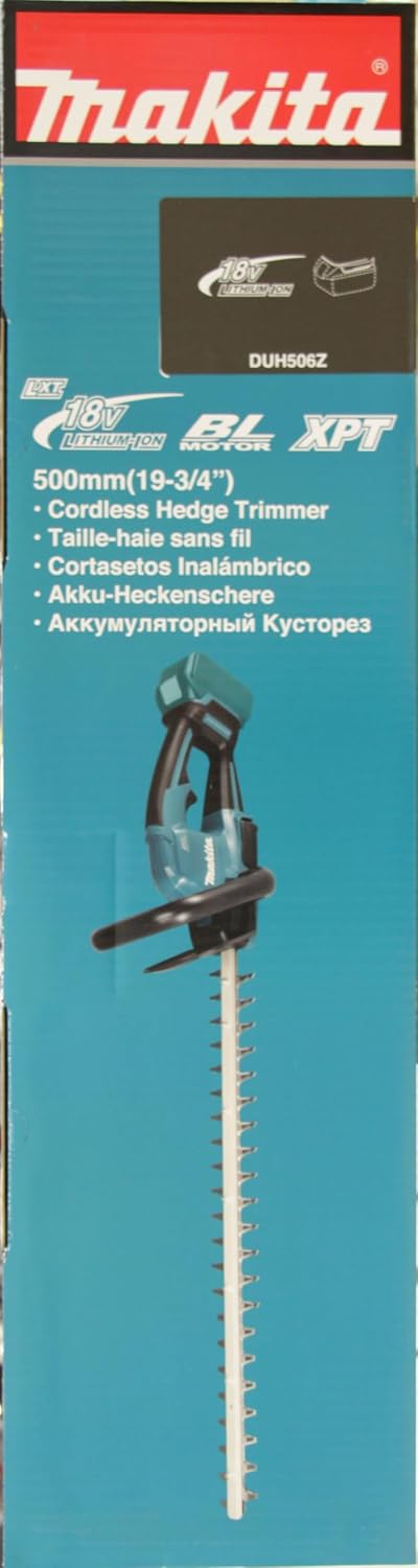 Makita DUH506Z akumulatorowe nożyce do żywopłotu, 50 cm, 18 V (bez akumulatora, bez ładowarki)