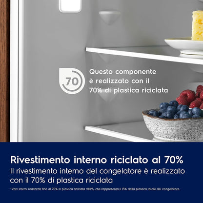 Electrolux EUN7NE18S zamrażarka pionowa do zabudowy, seria 700 No Frost, 212 l (700 cm³), wysokość 177,2 cm, klasa energetyczna E, funkcja FastFreeze i alarm drzwi