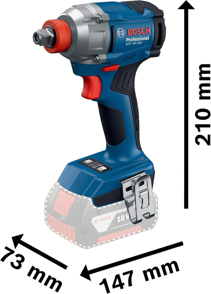 Bosch PRO 18V System Zestaw Combo: GSR 18V-65, GDX 18V-285, GBH 18V-26, GWS 18V-11, 2 akumulatory GBA 18V 5.0Ah, 1 akumulator EXBA 18V 5.5Ah, ładowarka GAL 12V/18V-80, 4 walizki L-BOXX 136