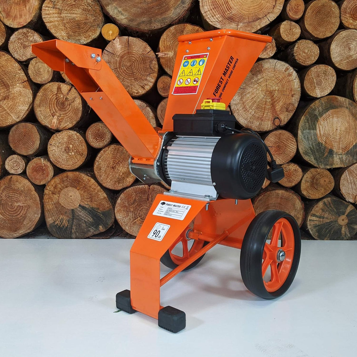 Forest Master FM4DDE Kompaktowy elektryczny rębak do drewna, Rozdrabniacz 2800 W, 4 szt, gałęzi, liście, drewno, rozdrabniacz ogrodowy, rozdrabniacz elektryczny